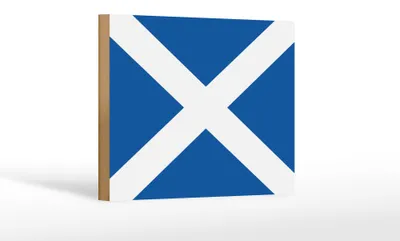 Produktbild von Holzschild Flagge Schottlands 18x12 cm Flag of Scotland Dekoration