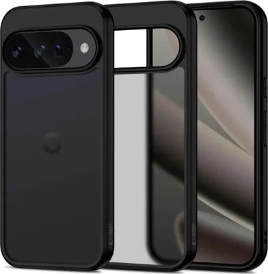 Image de Housse de téléphone portable pour Google Pixel 10 / 10 Pro, Tech-Protect MagMat, Transparent-Noir