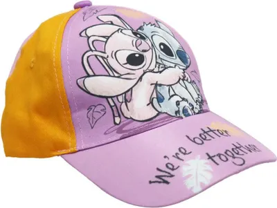 Produktbild von Disney Lilo und Stitch Angel Kinder Basecap Baseball Kappe Mütze – Lila / 54