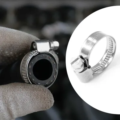 Produktbild von Wiltec Schneckengewinde Schlauchschellen W4 Edelstahl rostfrei 9 mm Schellenbreite, 16-25 mm Spannbereich, Klemmschelle, Spannschelle