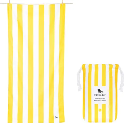 Produktbild von Dock & Bay Beach Towel L Boracay Yellow 160x90cm