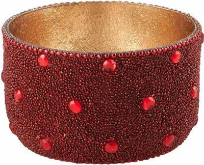 Obrázok produktu pre Darčeková spoločnosť Lantern Madras Pearls S, držiak na čajovú sviečku, svietnik, železo / sklo, červená, 8,5 cm, 1074703003
