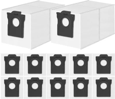 Produktbild von 12 Stück Staubbeutel für Dreame L20/X40/X50 Ultra Complete, L10s/L10/L40s/L10s Pro/L40/L50/Aqua10 Ultra, für Mova S70/E30/V50/E40/P50/P50s/Z60 Ultra Staubsauger, 3,2 Große Kapazität Staubsaugerbeutel
