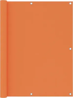 Image de The Living Store Brise-Vue Balcon Orange 120x600 cm Tissu Oxford