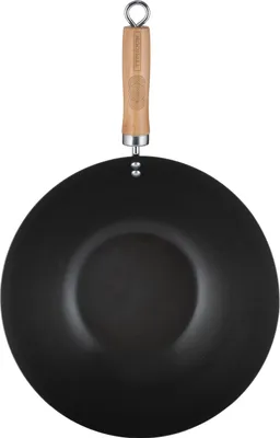 Produktbild von Typhoon Classic WOK Wokpfanne, 31 cm max. Durchmesser, Gusseisen/Gussaluminium, Induktionsherd-geeignet, Antihaftbeschichtung