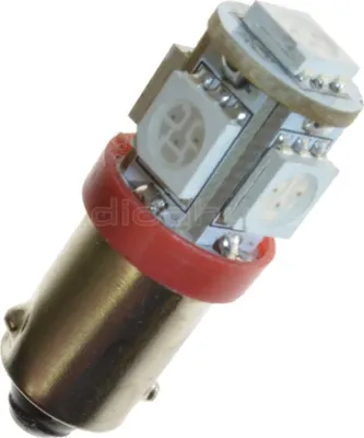 Produktbild von LED lamp - Ledson - 5-Led - BA9S / T4W - Rot - 24V
