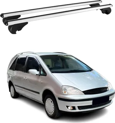Image de Barres de toit Transversales pour Ford Galaxy 1995-2006 Aluminium Argent