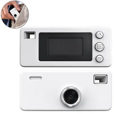 Produktbild von Mini-Digitalkamera Daumenkamera Retro-CCD-Kamera,HD Foto- und Videokamera als Schlüsselanhänger,0,96-Zoll-Display,Autofokus, für viele Einsatzbereiche