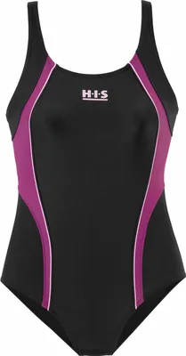 Produktbild von H.I.S. Badeanzug schwarz-lila Größe 46