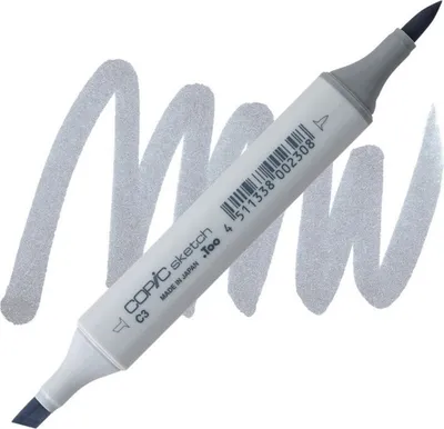 Image de COPIC Sketch double-face Pinceau & Ciseau, C3 Cool gray 3