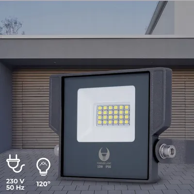 Produktbild von Forever Light Fluter Flutlichtstrahler Floodlight LED ASPIRE Außenbeleuchtung 10W 1100lm 230V IP66 Neutralweiß