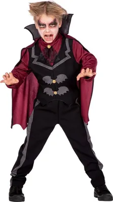 Produktbild von Vampier Graaf Dracula Jongen Kostuum 164