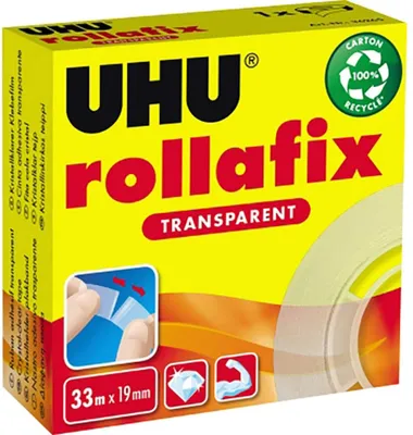 Image de UHU Klebeband rollafix transparent 33mx19mm