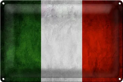 Produktbild von Blechschild Flagge 40x30cm Italien Fahne