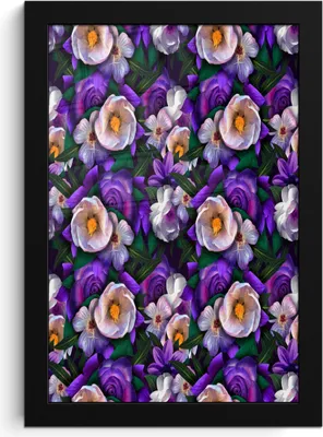 Produktbild von MuchoWow® MuchoWow® Gerahmtes Poster Blumen - Anemone - Rose 20x30 cm - Poster mit zchwarzem Bilderrahmen - Drucken - Bilder Poster im Rahmen