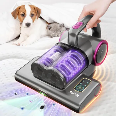 Produktbild von Milbensauger für Matratzen und Polster, 500W – Matratzensauger mit 18 kPa Saugkraft, Heißluft, UV-C 254nm, HEPA-Doppelfilter, 30.000 Vibrationen/Min.