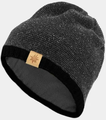 Bavarian Caps zweifarbige Strickmütze "Trachten-Haum" in grau