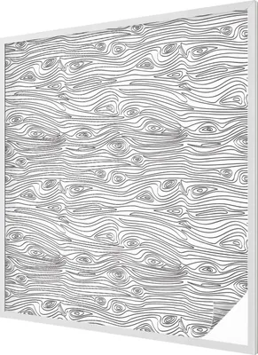 Produktbild von Buntglas Fensterfolie – 116x100 cm – Stained-Glass Design – blickdichte dekorative Sichtschutzfolie – selbstklebend, UV-Schutz – Holzlinien