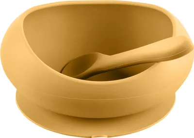 Obrázek produktu pro ZOPA Silikonová miska se zvýšenými okraji a přísavkou, Mustard Yellow