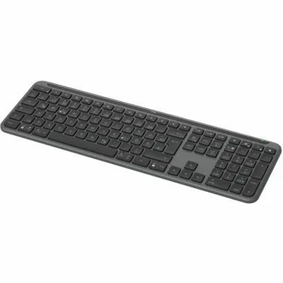 Produktbild von Logitech Signature Slim K950, Volle Größe (100%), Kabellos, RF Wireless + Bluetooth, Scherenschalter, QWERTZ, Graphit
