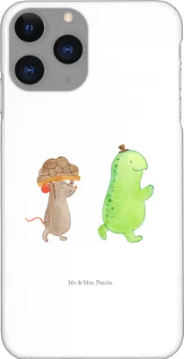 Produktbild von Mr. & Mrs. Panda Iphone 11 Pro Handyhülle Schildkröte Maus - Weiß - Geschenk, Fröhlich, Premium Kunststoff, Freunde, Handy Case