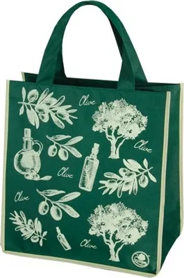 Obrázok produktu pre Taška nákupná textilná 34x36x22cm OLIVY