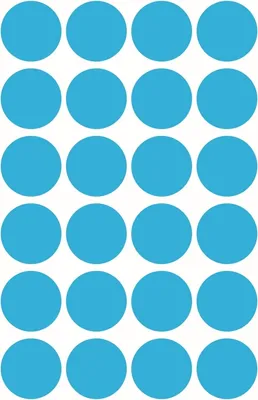 Immagine prodotto di Etichetta 18 mm ø punto di marcatura blu 3005 96 pezzi (10 confezioni da 96)