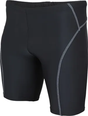 Produktbild von Aquarti Herren Badehose Knielang Schwimmhose Jammer, Farbe: Schwarz / Grau, Größe: XL