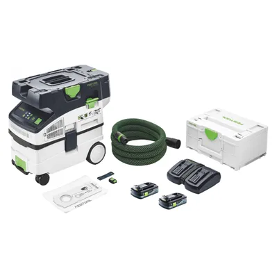 Produktbild von Festool CTLC MIDI Akku Absaugmobil 36 V ( 2x 18 V ) Staubkl. L + 2x Akku 4,0 Ah + Ladegerät + Systainer