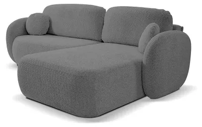 Immagine prodotto di Divano angolare con funzione letto, modello Olemo, lato destro, colore antracite