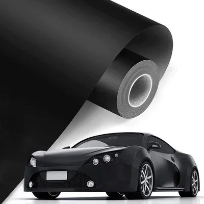 Immagine prodotto di Pellicola adesiva nera per auto, 3 m x 30 cm, pellicola adesiva per auto e moto.