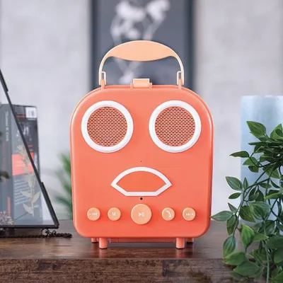 Image de Enceinte Bluetooth orange FACESOUND