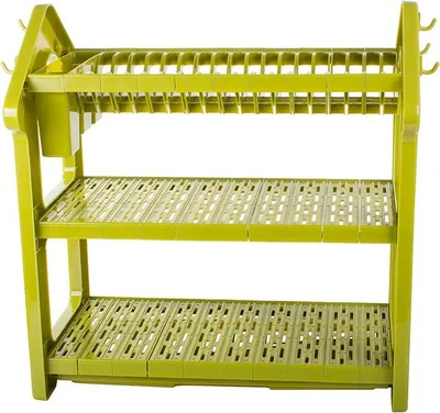 Obrázek produktu pro Verk 07108 Tříúrovňový odkapávač na nádobí zelený