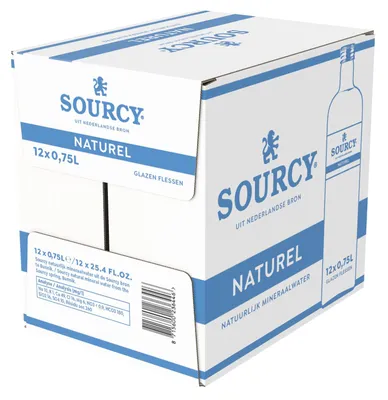 Immagine prodotto di Acqua minerale Sourcy Blue in vetro naturale (12x 75cl)