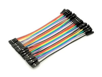 Produktbild von 40pin Jumper / Dupont Kabel Female  Female trennbar - Länge: 0,10 m