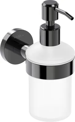 Zdjęcie produktu dla Mexen Ovio dozownik do mydła, black chrome - 70A19558-73