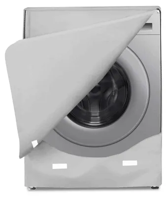 Productafbeelding van Waterdichte wasmachinehoes voor buiten, met opening aan de voorkant, zilverkleurig, 60x64x85 cm