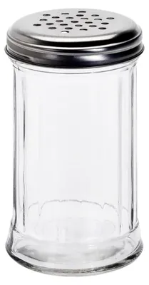 Produktbild von Zuckerspender aus Glas, 300 ml, für Zucker und Puderzucker mit Metalldeckel