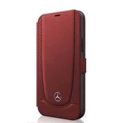 Produktbild von Mercedes Benz Leder Book Case Urban Line bordeaux rot fr Apple iPhone 12 mini 5,4"