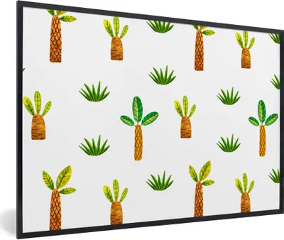 Obrázok produktu pre MuchoWow® Zarámovaný plagát Džungľa - tráva - strom 60x40 Nástenný plagátový rám Fotky