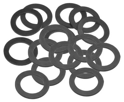 Produktbild von 16 Gummiringe, schwarz, 31 mm Innendurchmesser, 45 mm Außendurchmesser, 3,5 mm dick