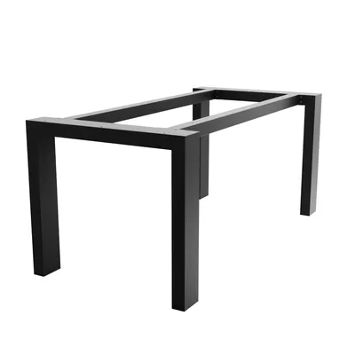 Produktbild von MetaloPro Etamin Extreme - Stabile Metall Tischbeine, Schwarz Tischkufen/Tischgestell für Esstisch, Schreibtisch Möbelfüße Beine, Trapez Form, Schwerlast Design für Wohnzimmer und Büro – 180x80x72 cm