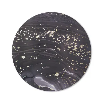 Produktbild von MuchoWow® Mauspad Mousepad Marmor - Schwarz - Gold - Grau 40x40 cm - Mousepads - Maus Mat - Pad - Mausunterlage - Schreibtisch Accessoires