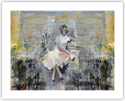 Produktbild von Poster - Poster ohne Rahmen - Zeitgenössisch Malerei Frau - 50x40 cm - Wand Bild - Wanddeko - Wandbilder - Kunstposter - Wandposter - Bilder - Kunstdruck - Wanddekoration - Wandbild - P2XAA50x40-4596