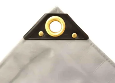 Immagine prodotto di PolyTarp 650 PVC-Abdeckplane (Grau, 4 x 5 m, 18 mm Messingösen) 460405
