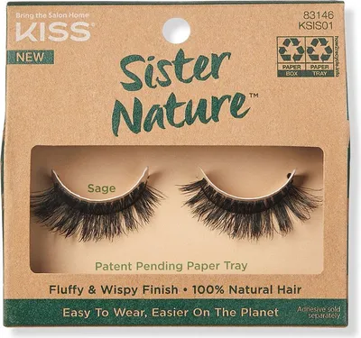 Produktbild von KISS | Wimpern Sage - Natur - 100% natürliche Haare - Wiederverwendbar - Leicht anzubringen