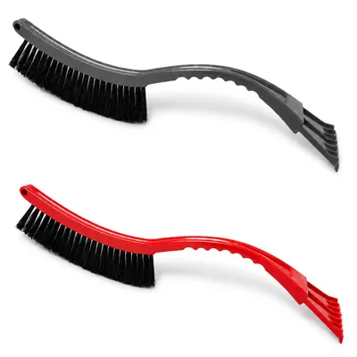 Productafbeelding van com-four® 2x ijskrabber voor auto met bezem - 48 cm ruitenkrabber [Assortiment kan variëren]