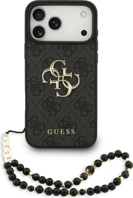 Zdjęcie produktu dla Etui Guess 4G Strap 4G Classic Logo Na Iphone 17 Pro Max - Czarne