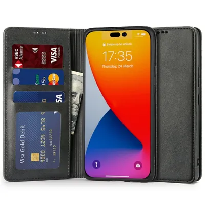 Obrázok produktu pre Wallet knížkové pouzdro na iPhone 14 Pro, černé