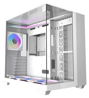 Obrázek produktu pro Počítačová skříň Darkflash Th285 (bílá) + 4 ventilátory